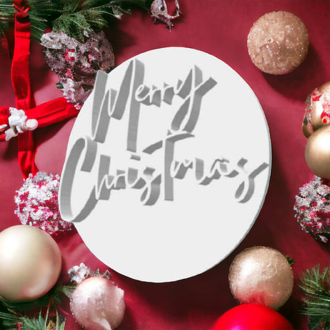 Merry Christmas Stamp (Cursive)