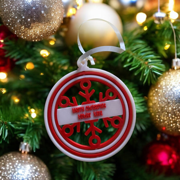 Customised Christmas Spinning Ornament