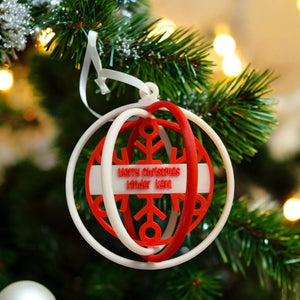 Customised Christmas Spinning Ornament