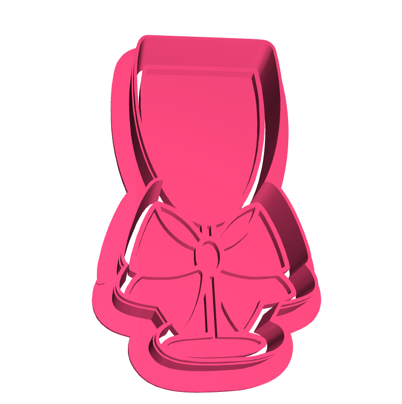 Champagne Wine Glass with Bow