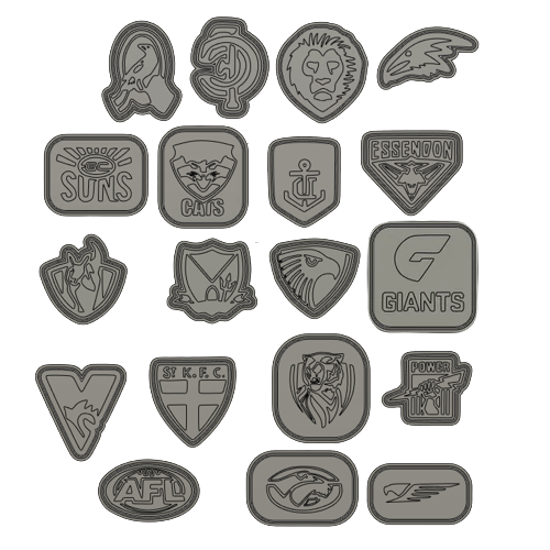 AFL Cookie Cutters & Stamps