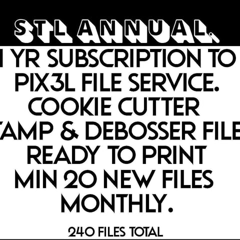 Annual Cookie Cutter File Subscription