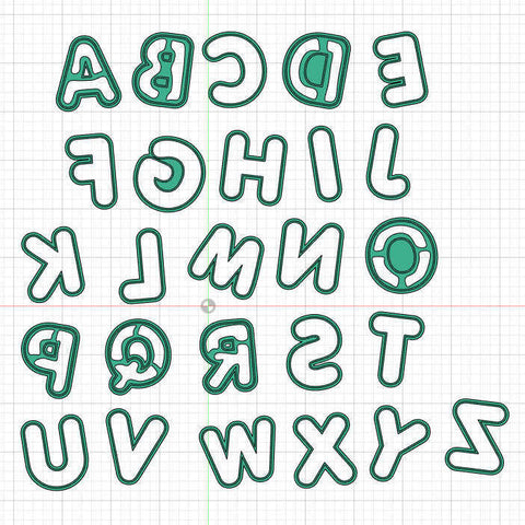 Alphabet Cutters and Stamps.