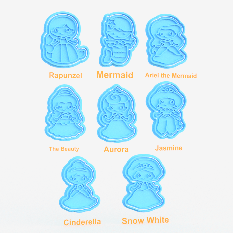 Disney Princess (inspired) Cookie Cutters & Stamps