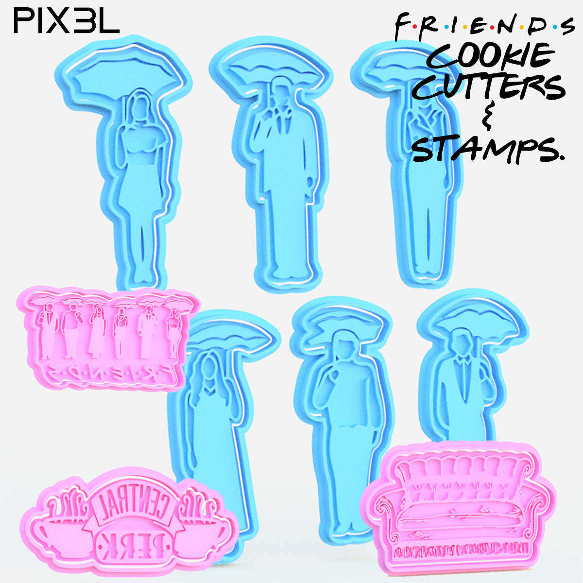 F.R.I.E.N.D.S Cookie Cutters & Stamps