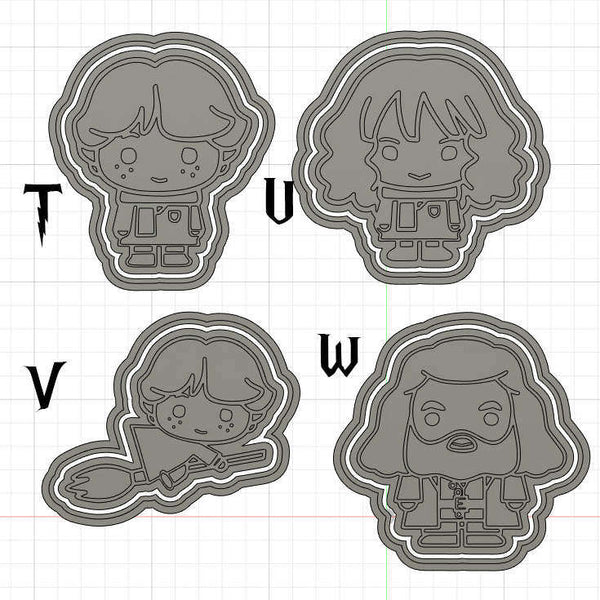 Harry Potter Cookie Cutters and Stamps