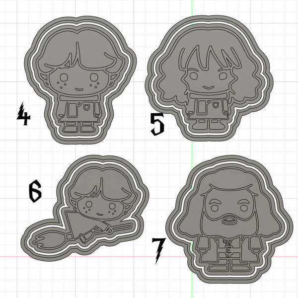 Harry Potter Cookie Cutters and Stamps