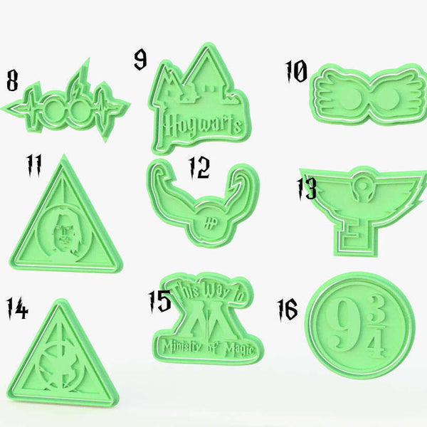 Harry Potter Cookie Cutters and Stamps