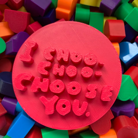 I Choo Choo Choose You text Simpsons Stamp