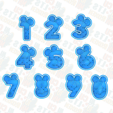 Mickey Mouse Numbers (without hands)