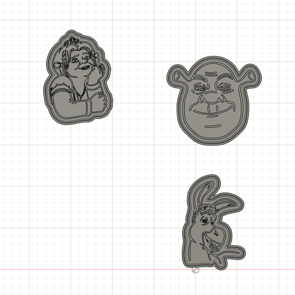 Shrek Cookie Cutters & Stamps