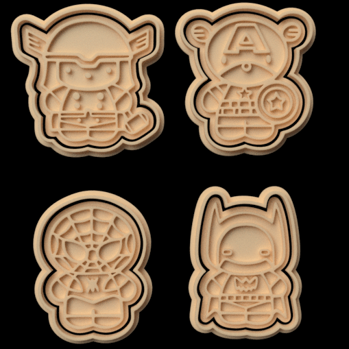 Superhero Cookie Cutters & Stamps