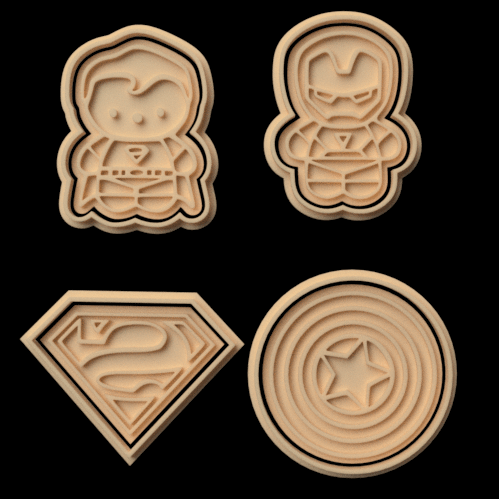 Superhero Cookie Cutters & Stamps