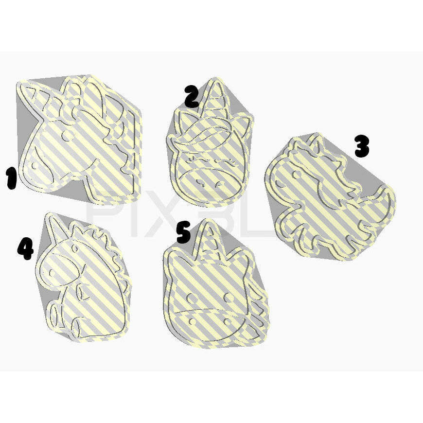 Unicorn Cookie Cutters & Stamps
